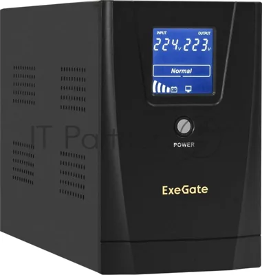 Источник бесперебойного питания ExeGate SpecialPro Smart LLB-2000.LCD.AVR.4C13.RJ.USB / 2000 ВА / 1200 Вт / 4 x IEC 320 C13