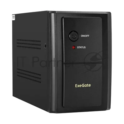 Источник бесперебойного питания ExeGate EX292607RUS SpecialPro UNB-2000.LED.AVR.1SH.2C13.RJ.USB 2000VA/1200W, LED, AVR,1*Schuko+2*C13, RJ45/11, USB, металлический корпус, черный