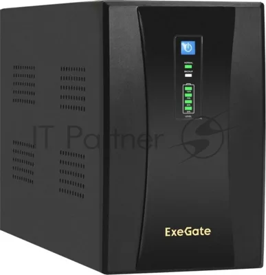 Источник бесперебойного питания ExeGate SpecialPro UNB-2200.LED.AVR.2SH.RJ.USB / 2200 ВА / 1300 Вт / 2 x CEE 7 (евророзетка)