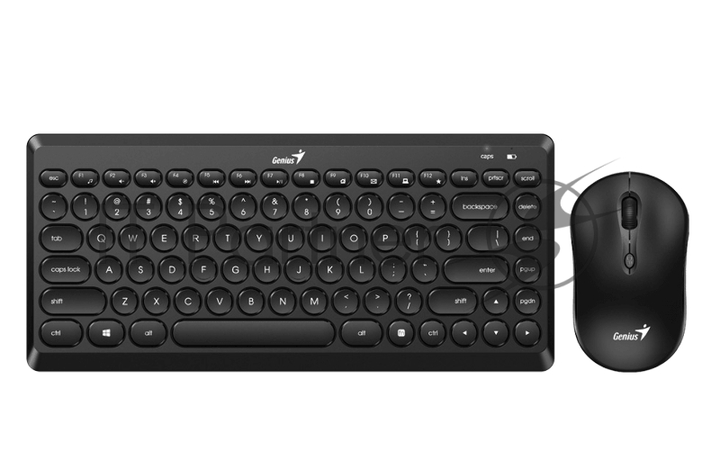 Комплект клавиатура+мышь Genius Luxemate Q8000 беспроводной, USB, 1600 DPI, чёрный