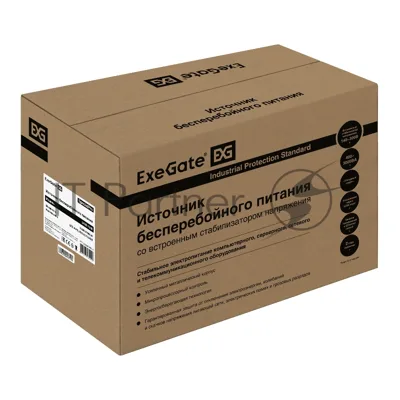 Источник бесперебойного питания ExeGate SpecialPro UNB-1500.LED.AVR.2SH.3C13.USB / 1500 ВА / 950 Вт / 2 x CEE 7 (евророзетка), 3 x IEC 320 C13