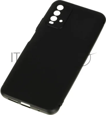 Чехол (клип-кейс) BORASCO Silicone Case, для Xiaomi Redmi 9t, черный