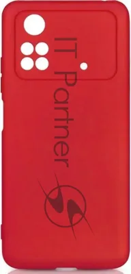 Чехол (клип-кейс) DF poCase-03 для Poco M4 Pro (4G) красный