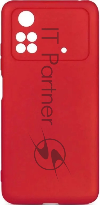 Чехол (клип-кейс) DF poOriginal-06 для Poco M4 Pro (4G) красный