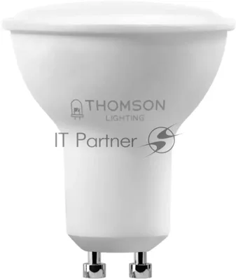 Лампа cветодиодная LED Thomson TH-B2327 GU10, полусфера, 8Вт, 6500К, белый холодный, 1 шт.