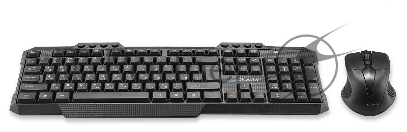 Комплект клавиатура+мышь Oklick 205MK беспроводной, USB, 1600 DPI, чёрный