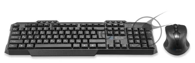 Комплект клавиатура+мышь Oklick 205MK беспроводной, USB, 1600 DPI, чёрный