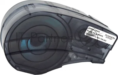 Картридж ленточный Cactus CS-M21-750423 черный шрифт, белый фон (19.1 мм, 6.4 м) для Brady BMP21-PLUS, BMP21-LAB