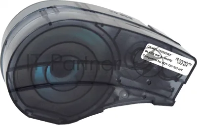 Картридж ленточный Cactus CS-M21-750595WT черный шрифт, белый фон (19.1 мм, 6.4 м) для Brady BMP21-PLUS, BMP21-LAB