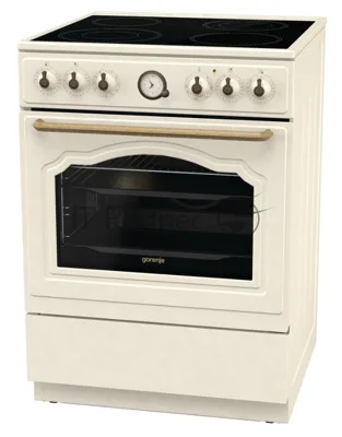 Плита электрическая Gorenje GECS6B70CLI бежевая, конфорок 4 электрических, духовка 71 л, 60 см x 85 см x 60 см