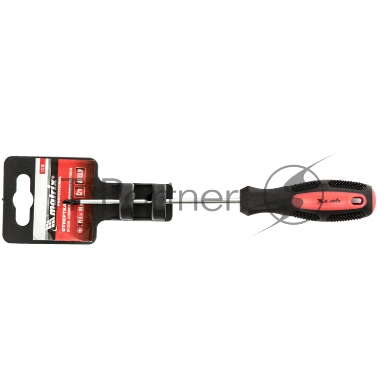 Отвертка Matrix Anti-Slip, PH0 х 100 мм, CrV, двухкомп. рукоятка