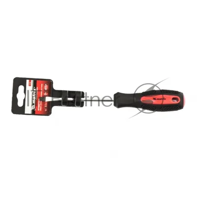 Отвертка Matrix Anti-Slip, SL5,0 х 100 мм, CrV, двухкомп. рукоятка