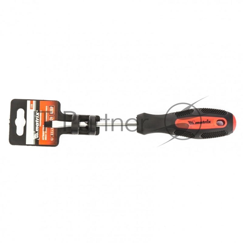 Отвертка Matrix Anti-Slip, SL6,0 х 100 мм, CrV, двухкомп. рукоятка