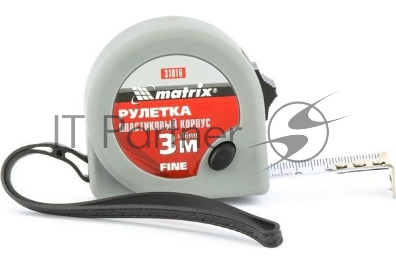 Рулетка Matrix Fine, 3 м х 16 мм, пластиковый корпус