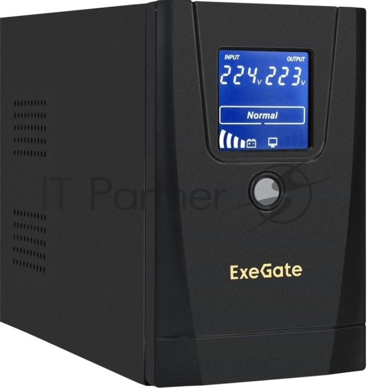 Источник бесперебойного питания ExeGate SpecialPro Smart LLB-900.LCD.AVR.1SH.2C13 / 900 ВА / 500 Вт / 1 x CEE 7 (евророзетка), 2 x IEC 320 C13