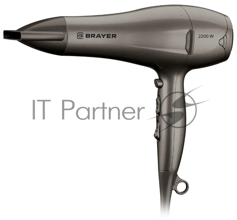 Фен BRAYER BR3006 коричневый, 2200 Вт