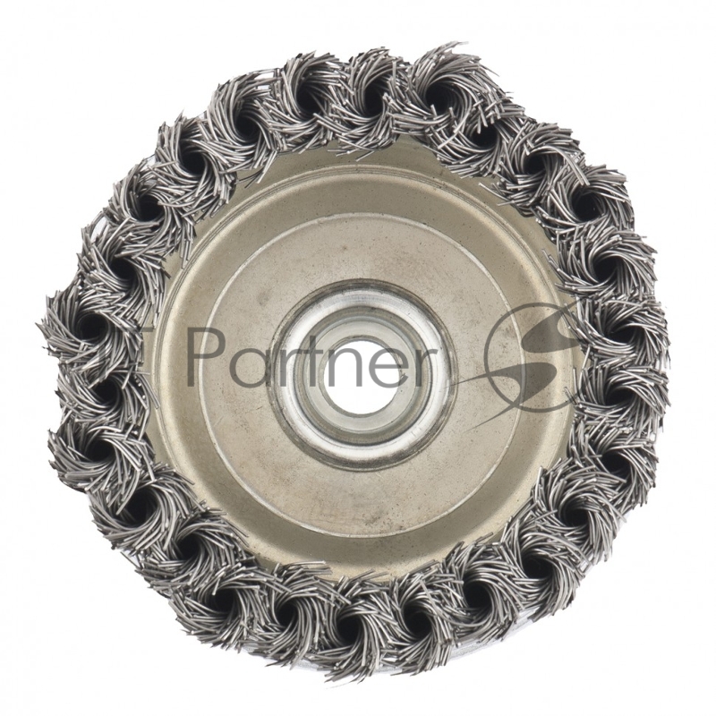 Щетка Matrix для УШМ Heavy Duty, 100 мм, М14, Чашка, крученая проволока 0,5 мм