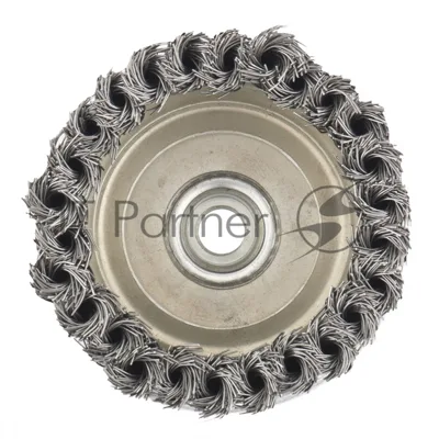 Щетка Matrix для УШМ Heavy Duty, 100 мм, М14, Чашка, крученая проволока 0,5 мм