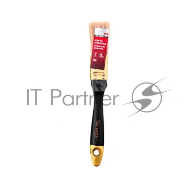 Кисть плоская MTX 83150 "Профи" 1", натуральная щетина, деревянная рукоятка