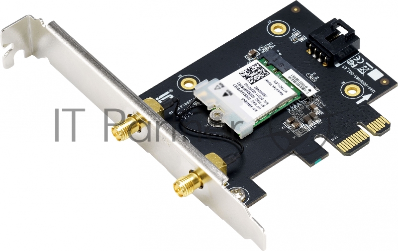 Сетевой адаптер ASUS PCE-AX1800 WIFI 802.11ax, 2402 + 574Mbpsб PCI-E Adapter, 2 антенны; 90IG07A0-MO0B00