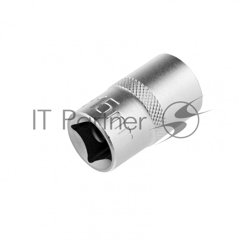 Головка торцевая, 15 мм, 12-гранная, CrV,под квадрат 1/2", хромированная Stels