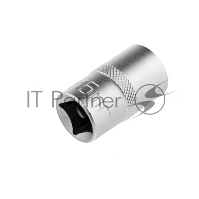 Головка торцевая, 15 мм, 12-гранная, CrV,под квадрат 1/2", хромированная Stels