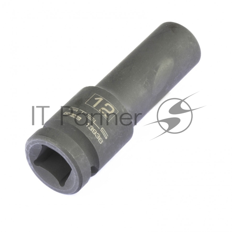 Головка ударная удлиненная шестигранная Stels 12 мм, 1/2", CrMo