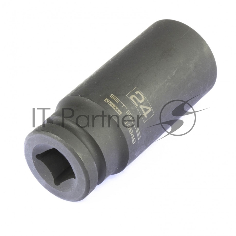 Головка ударная удлиненная шестигранная Stels 24 мм, 1/2", CrMo