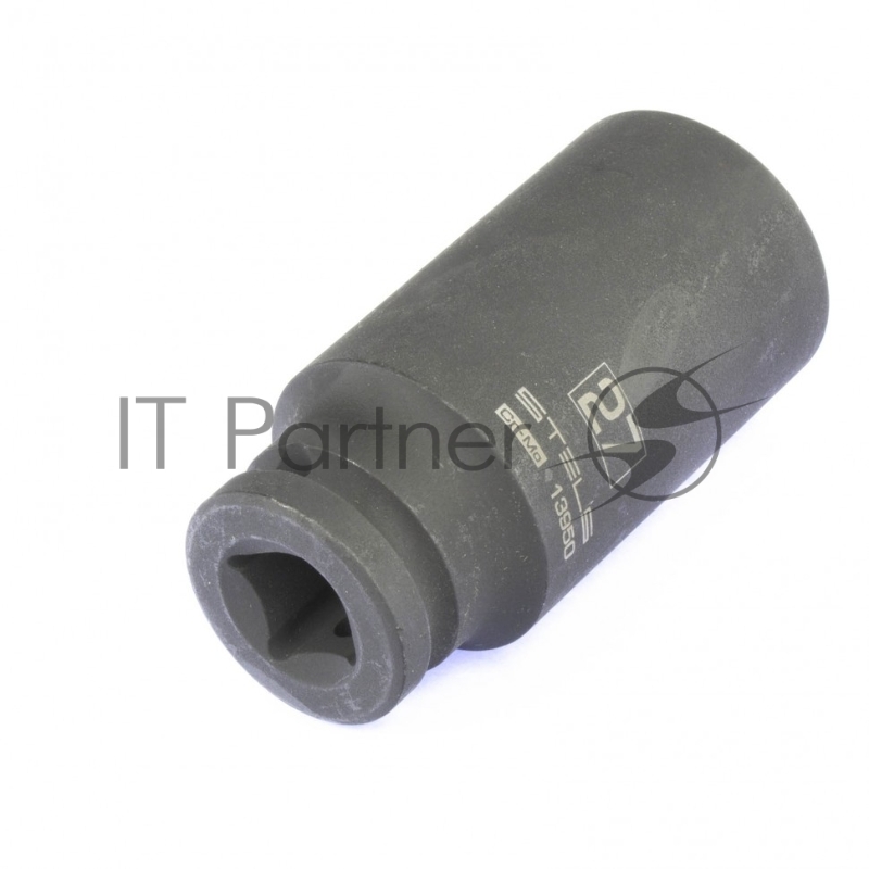 Головка ударная удлиненная шестигранная Stels 27 мм, 1/2", CrMo