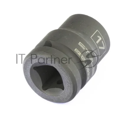 Головка ударная шестигранная, 17 мм, 1/2", CrMo Stels