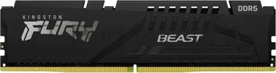 Оперативная память Kingston Fury Beast, DDR5, 16Gb (1x16GB), 5600MHz, CL36, DIMM, с радиатором, черный