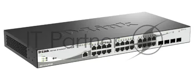 Коммутатор D-Link DGS-1210-28P/ME/B2A, 24×1 Гбит/с + 4×1 Гбит/с SFP, управляемый