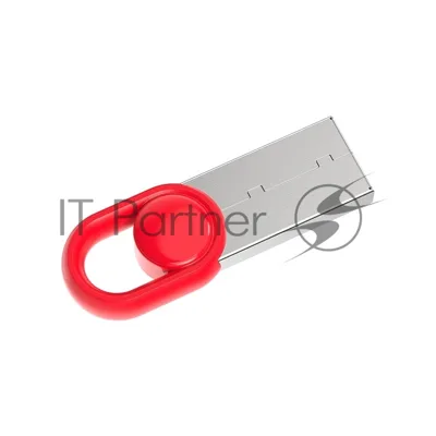 Флешка USB Netac UM2 (NT03UM2N-128G-32RE), 128Gb, USB 3.0, R/W 130/50, серебристый/красный