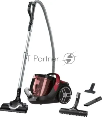Пылесос Tefal TW7253EA красный/черный, 550 Вт, уборка сухая, пылесборник контейнер 2.5 л