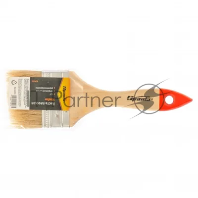 Кисть плоская Sparta Slimline 2,5" (63 мм), натуральная щетина, деревянная рукоятка