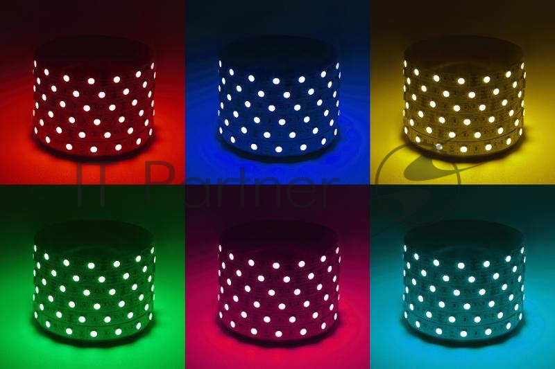 Лента светодиодная ЭРА LS5050-14,4-60-24-33-RGB-5m (100/800)
