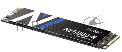 Накопитель SSD Netac NV5000 Pro, 500Gb, M.2 2280, PCIe 4.0 x4, NVMe, R/W 4800/2700, с радиатором