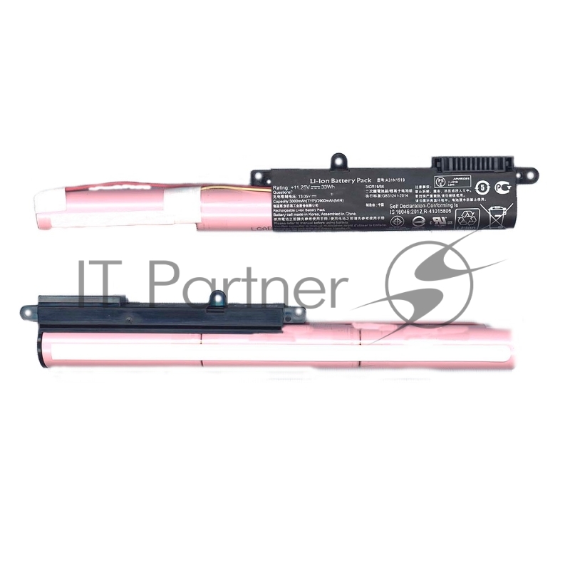 Аккумуляторная батарея для ноутбука Asus X540LA 10.8-11.25V 33-36Wh черный