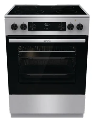 Плита электрическая Gorenje GECS6C70XC серебристый, конфорок 4 электрических, духовка 71 л, 60 см x 85 см x 60 см
