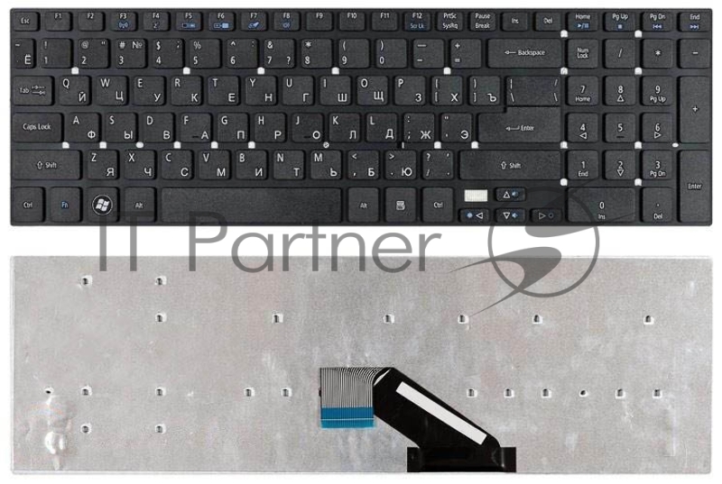 Клавиатура для ноутбука Acer Aspire 5755 5755G 5830 5830G 5830T E5-571 VN7-791 VN7-791G черная