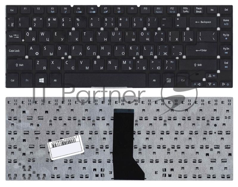 Клавиатура для ноутбука Acer Aspire ES1-511 520 черная