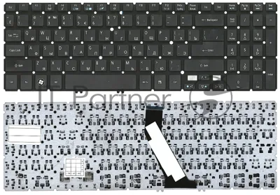 Клавиатура для ноутбука Acer Aspire V5, V5-531, M5-581T черная