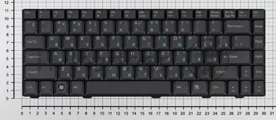 Клавиатура для ноутбука Asus F80 X82 X85 X88 F81 F81S F83SE черная