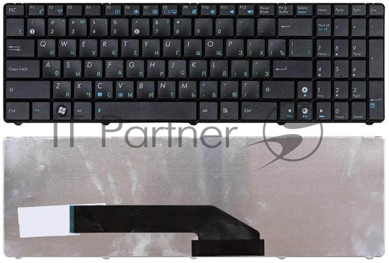 Клавиатура для ноутбука Asus K50 K60 K70 черная