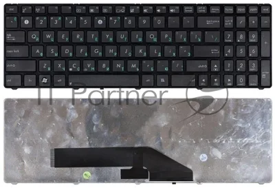 Клавиатура для ноутбука Asus K50 K60 K70 черная с рамкой