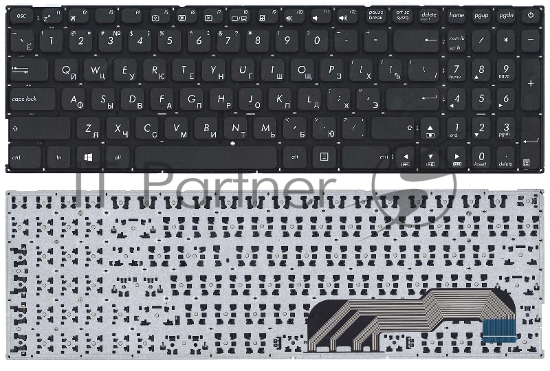 Клавиатура для ноутбука Asus X541 черная