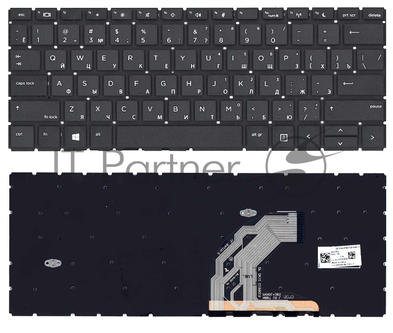 Клавиатура для ноутбука HP 430 G6 черная