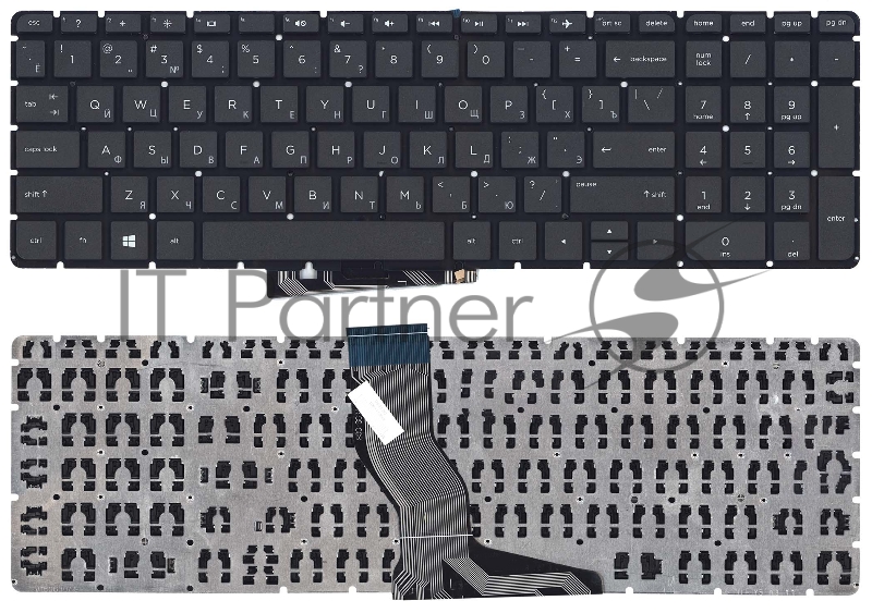 Клавиатура для ноутбука HP Pavilion 15-ab 17-ab черная