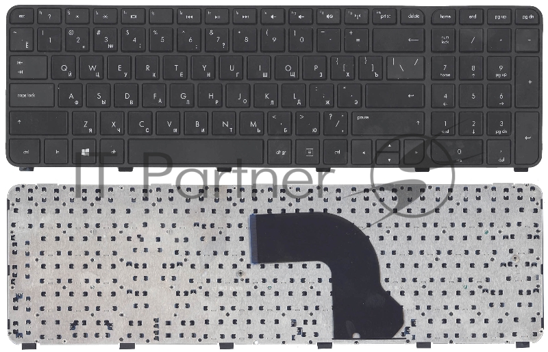 Клавиатура для ноутбука HP Pavilion DV7-7000 черная с рамкой