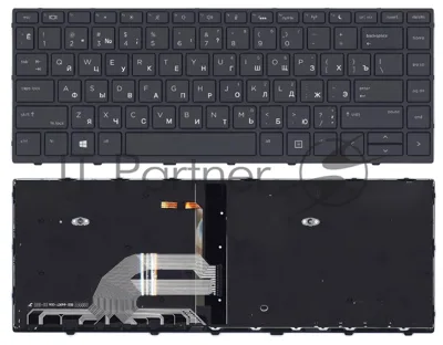 Клавиатура для ноутбука HP Probook 430 G5 440 G5 445 G5 черная с подсветкой